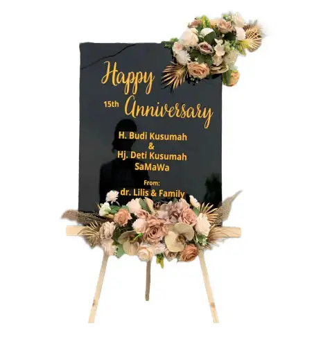 Papan Bunga Akrilik Huwongo