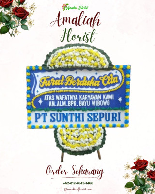 Papan Bunga Duka di Huwongo